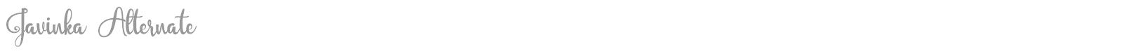 Javinka font preview